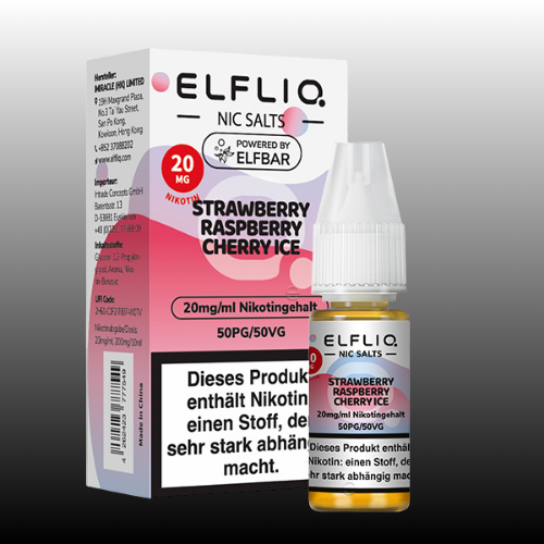ELFLIQ -20mg-Strawberry Rasberry Cherry Ice